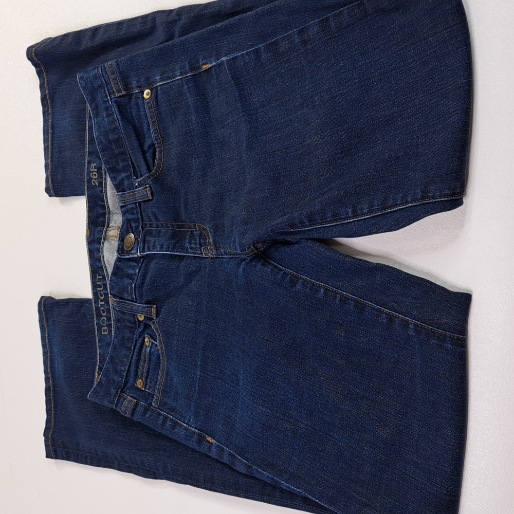 J. Crew Low Rise Bootcut Blue Jeans Size 26R - Picture 4 of 16